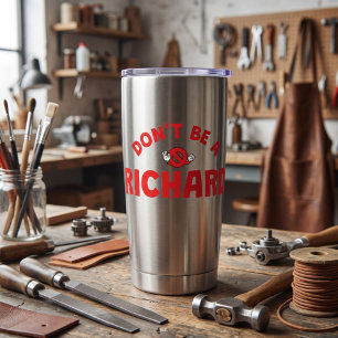 Kein Richard-Thermal-Tumbler – Fette Ironie Thermobecher