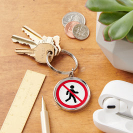 Kein Running Sign | Premium-Schlüsselanhänger Schlüsselanhänger