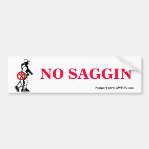 KEIN SAGGIN AUTOAUFKLEBER