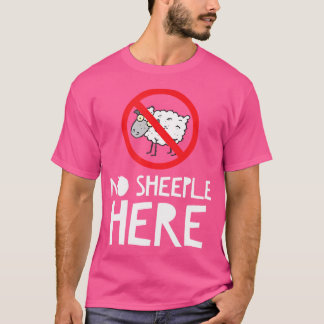 Kein Schaf hier mit sonnigen Cartoon Schafen T-Shirt