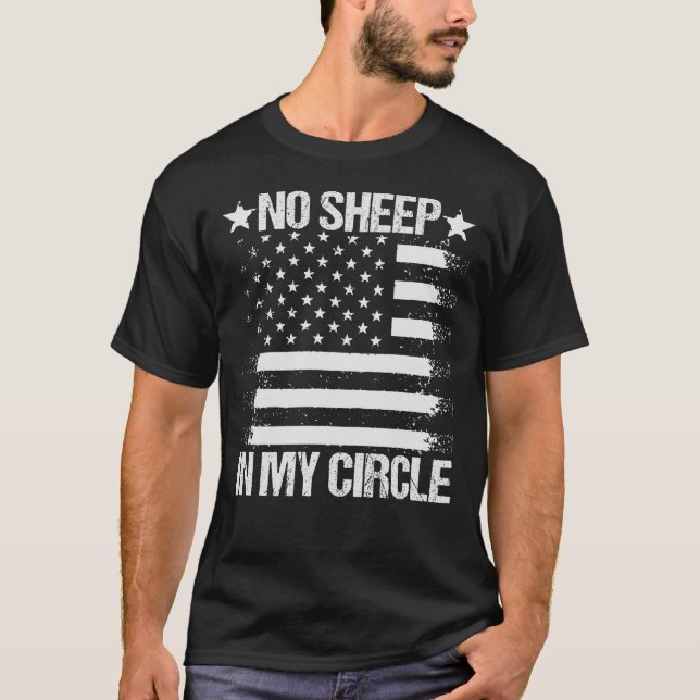 Kein Schaf in meinem Kreis T-Shirt (Vorderseite)
