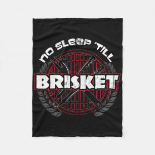 Kein Schlaf bis Brisket - Funny Grillen Grilling M Fleecedecke