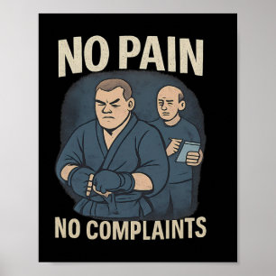 Kein Schmerz kein Gewinn Boxing Martial Arts Spaß Poster