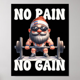 Kein Schmerz Kein Gewinn Fitness Gnom Liebe Gewich Poster