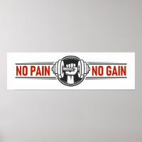 Kein Schmerz kein Gewinn | GYM-Fitness Motivierend