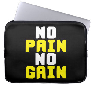 Kein Schmerz, kein Gewinn - Gym Workout Motivieren Laptopschutzhülle