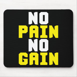 Kein Schmerz, kein Gewinn - Gym Workout Motivieren Mousepad