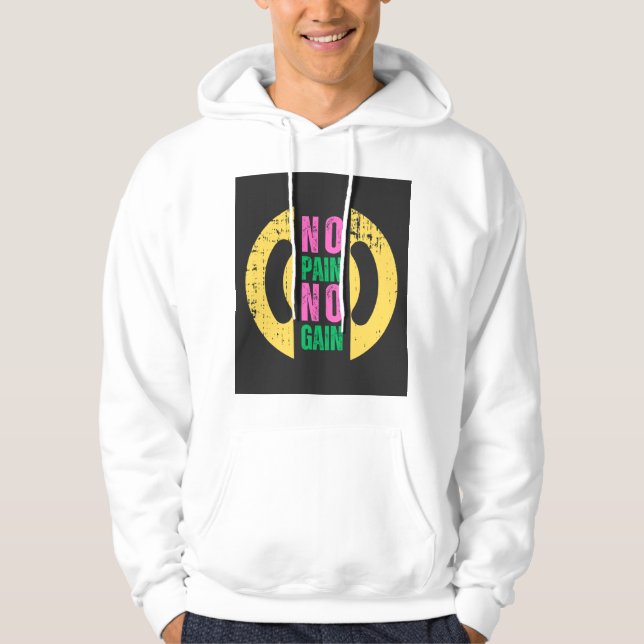 Kein Schmerz kein Gewinn Hoodie (Vorderseite)