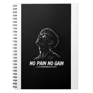 Kein Schmerz Kein Gewinn Inspiratives Notizbuch Notizblock