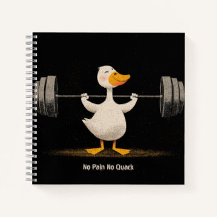 Kein Schmerz Kein Quack – Lustige Fitness-Enten Ku Notizbuch