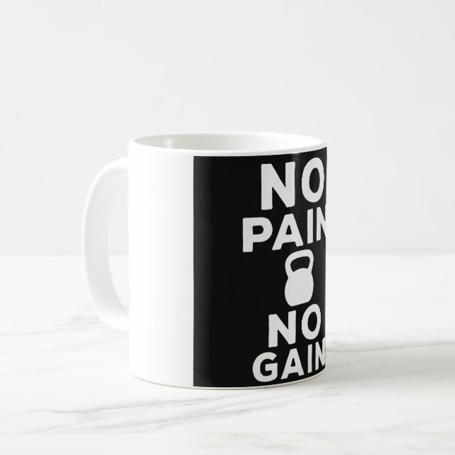 Kein Schmerz kein Schmerz - Bewegung Kaffeetasse (Vorderseite Links)
