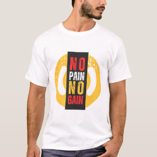 Kein Schmerztypografie-T - Shirt