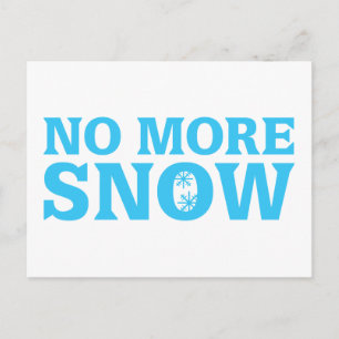 Kein Schnee mehr Postkarte