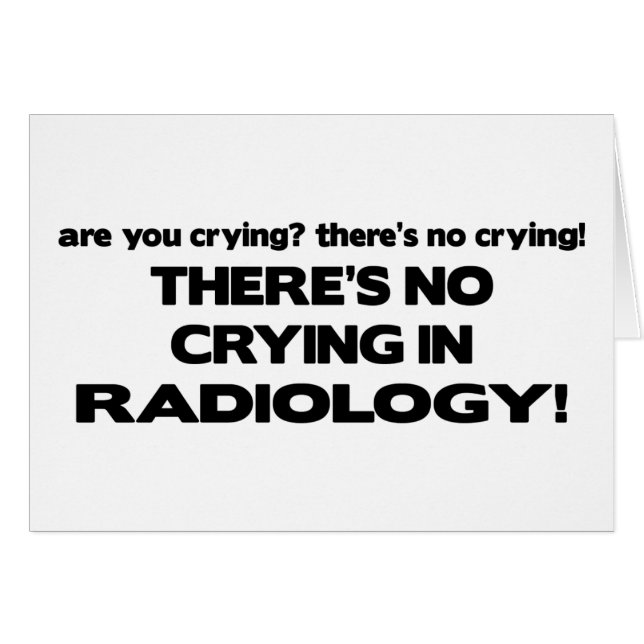 Kein Schreien in der Radiologie (Vorderseite (Horizontal))