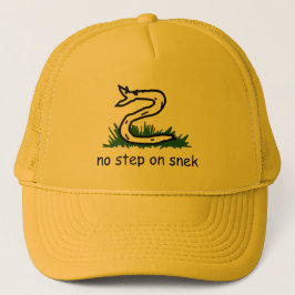 Kein Schritt auf dem Snek-T - Shirt Truckerkappe