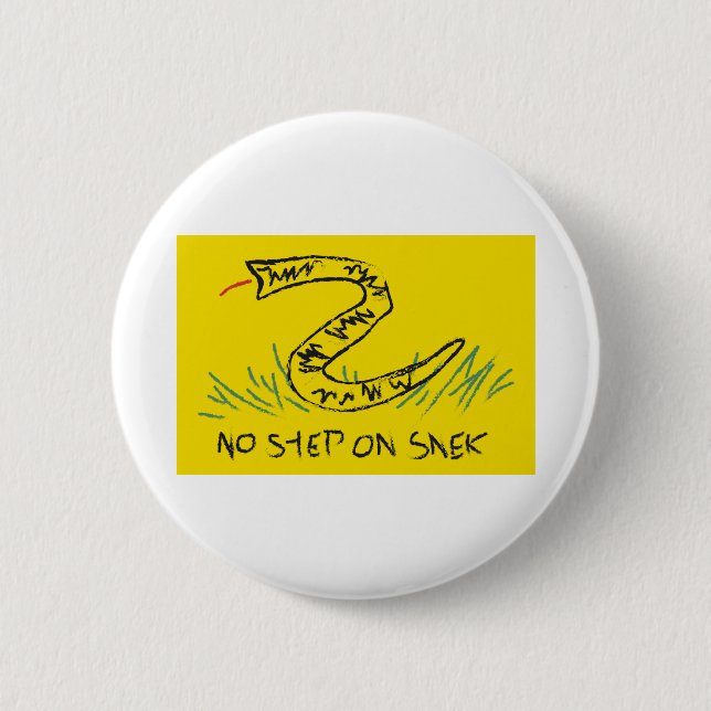Kein Schritt auf dem Weg zur "Snek Gadsden Flag" Button (Vorderseite)