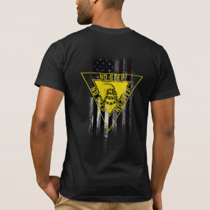 KEIN SCHRITT GADSDEN SNAKE AIRCRAFT AMERICAN FLAG T-Shirt