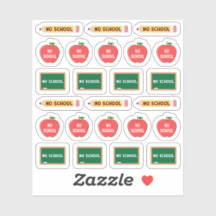 "Kein Schultag"-Tagesplaner "Off Day Tracker"-Kale Aufkleber