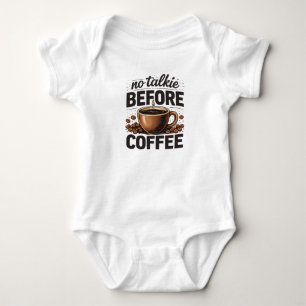 Kein Schwatz vorm Kaffee – Lustiger Retro-Kaffeeli Baby Strampler
