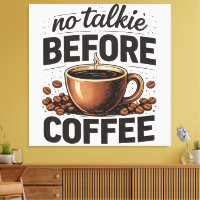 Kein Schwatz vorm Kaffee – Lustiger Retro-Kaffeeli