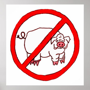 Kein Schwein-Kreis Poster