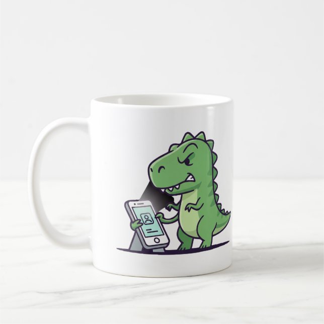 Kein Signal Saurus Kaffeetasse (Links)