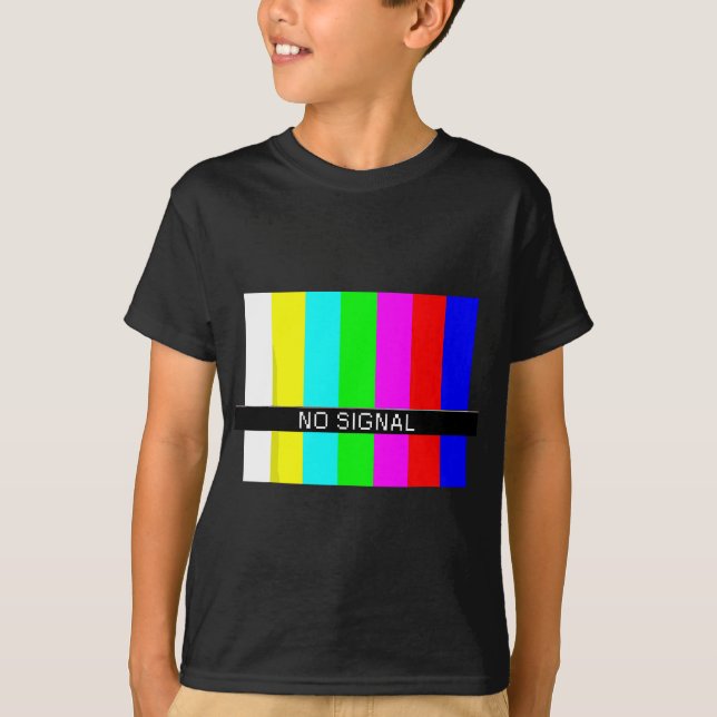Kein Signal-TV-Bildschirm T-Shirt (Vorderseite)