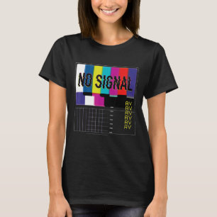 Kein Signal Vaporwave Cool Fun Retro TV 80er T-Shirt