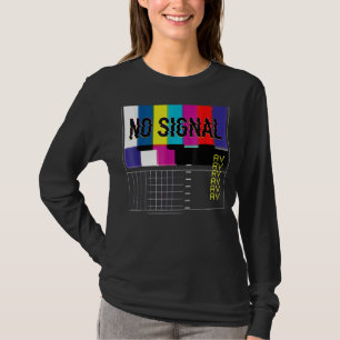 Kein Signal Vaporwave Cool Fun Retro TV 80er T-Shirt