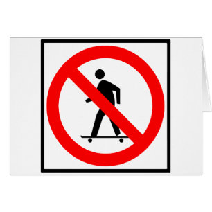 Kein Skateboarding Landstraßen-Zeichen