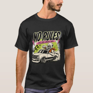 Kein Skelett-Muskel-Auto Retro-Streetwear-T-Shirt  T-Shirt