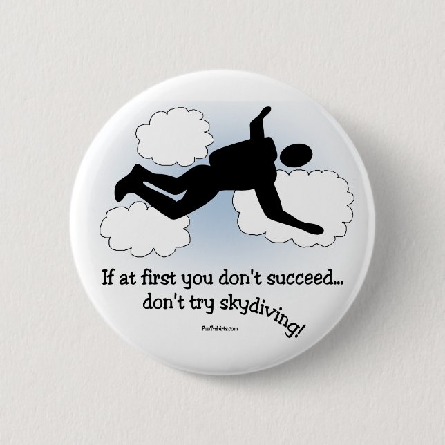 Kein Skydiving Button (Vorderseite)
