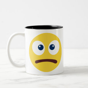 Kein Spaß Emoji Zweifarbige Tasse