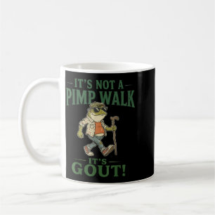 Kein Spaziergang Gicht Frosch Lustiger Alter Mann Kaffeetasse