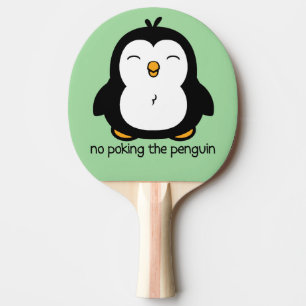 Kein Stoßen des Pinguin-Grüns Tischtennis Schläger