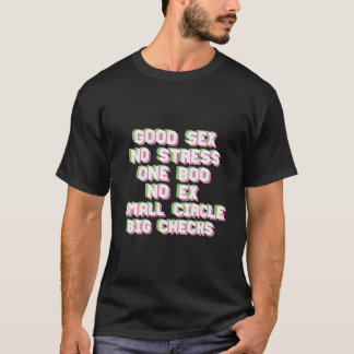 Kein Stress One Boo Kleiner Kreis Große Kontrollen T-Shirt