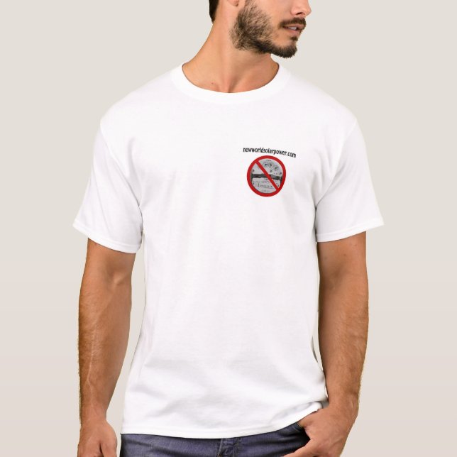 "Kein Stromzähler-" T-Shirt (Vorderseite)