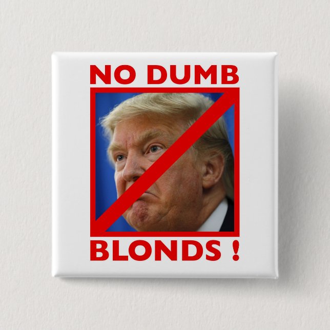 Kein stummer Blonds Knopf Button (Vorderseite)