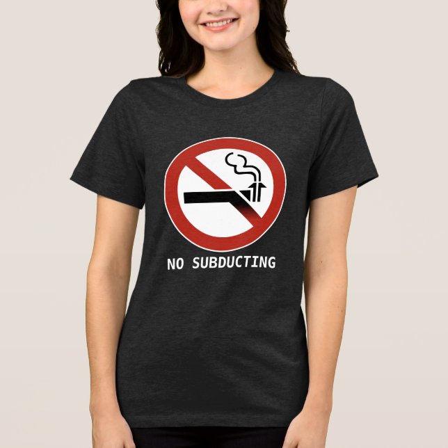 Kein Subduktionslogo Tri-Blend Shirt (Vorderseite)