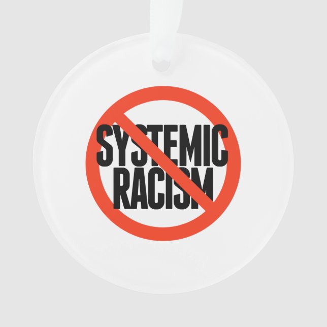 Kein systemischer Rassismus Ornament (Vorderseite)
