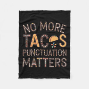 Kein Tacos-Satzzeichen mehr, S-Sticker6 Fleecedecke