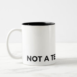 Kein Teamplayer Typografischer Minimalist Zweifarbige Tasse