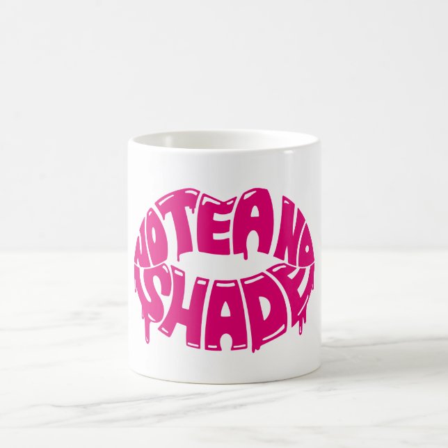 Kein Tee keine Schatten-Tasse Kaffeetasse (Mittel)