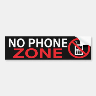 Kein Telefon-Zonen-Gewohnheits-Autoaufkleber Autoaufkleber