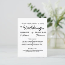 Kein Thema, nur Liebe Hochzeit Einladung Postkarte