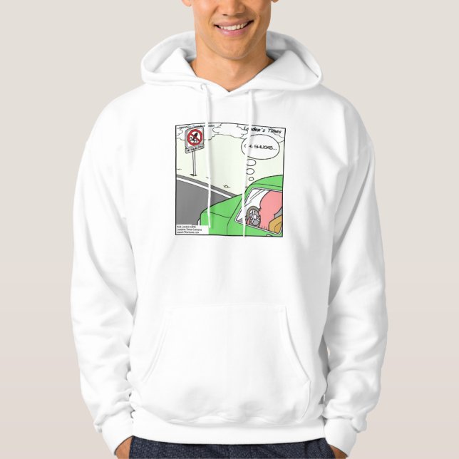 Kein Tintenfisch Zone Funny Hoodie von Rick London (Vorderseite)