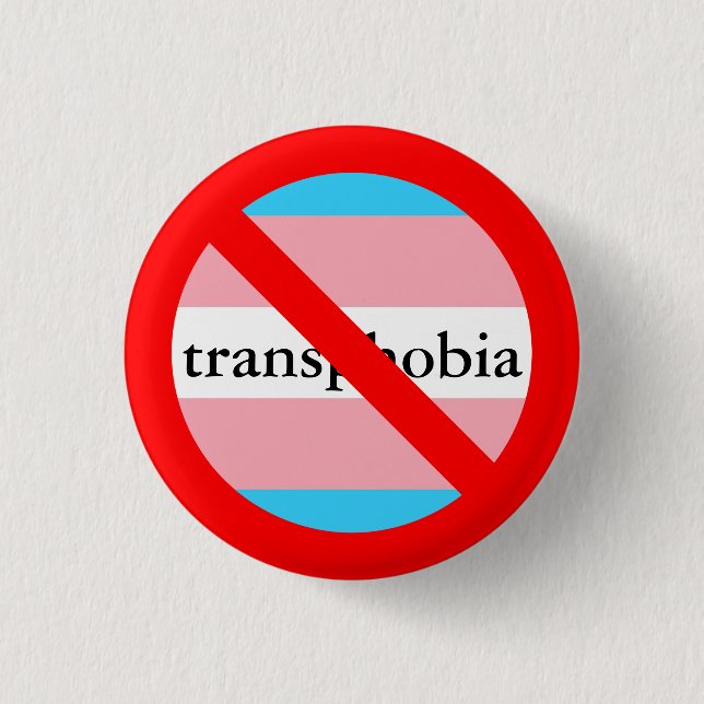 kein transphobia erlaubt button (Vorderseite)