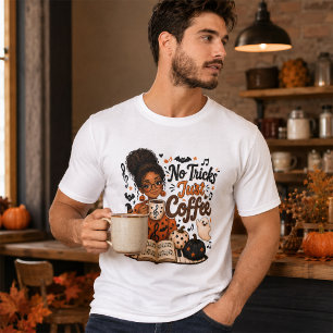 Kein Trick, nur Kaffee Musiklehrer Halloween T-Shirt