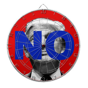 Kein Trump (rot und blau) Dartscheibe