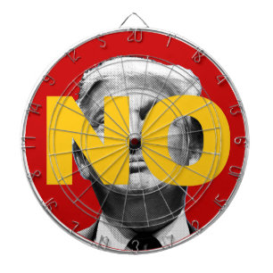 Kein Trump (rot und gelb) Dartscheibe